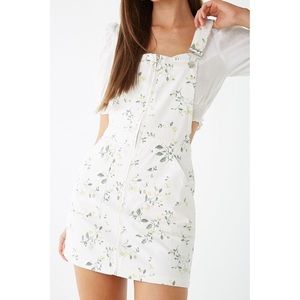 white overall dress forever 21